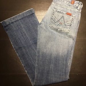 7 For All Mankind “A” pocket Flared Jeans 27”